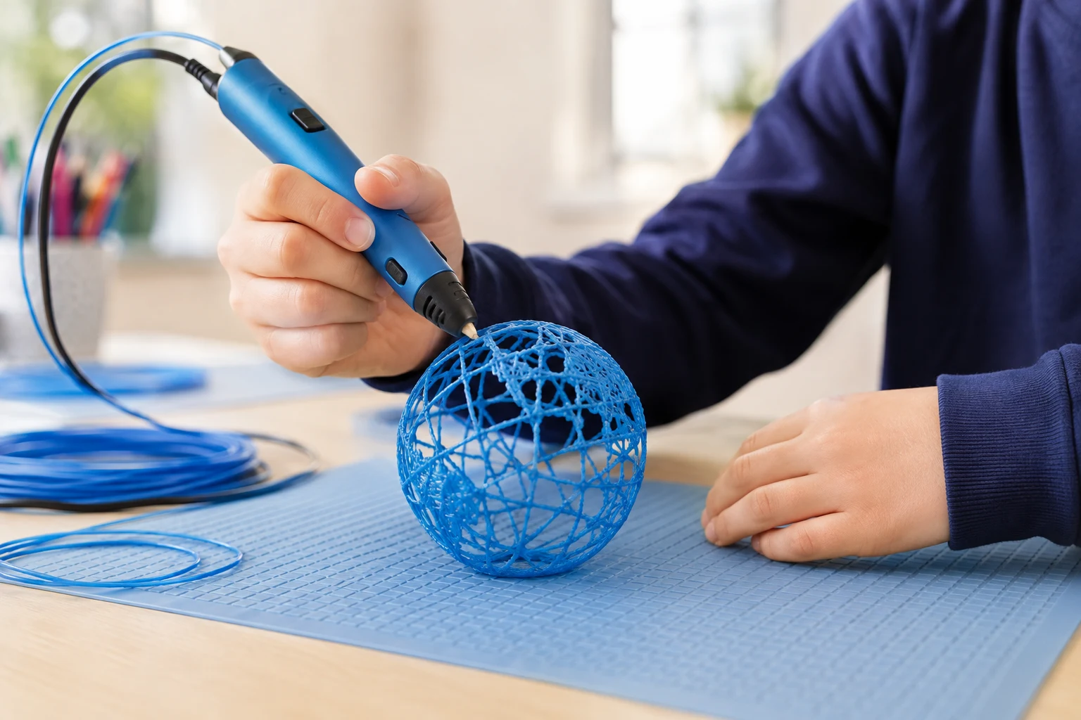 3D Design & 3D Pen — illustrative program artwork